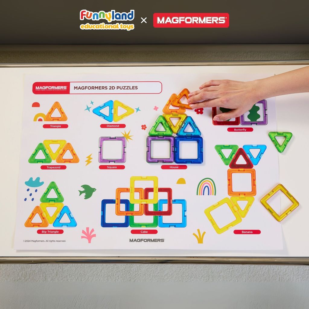Đồ chơi xếp hình nam châm Hàn Quốc Magformers Ý tưởng đột phá [10 mảnh]
