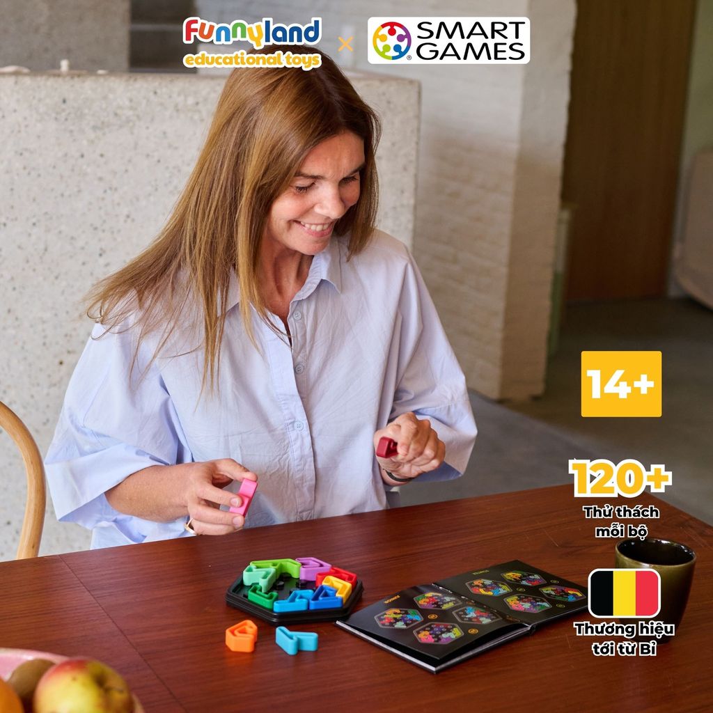 Đồ chơi trí tuệ Smartgames thử thách IQ Deluxe - Hexagon