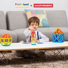 Đồ chơi xếp hình nam châm Hàn Quốc Magformers Bộ mở rộng 14 mảnh