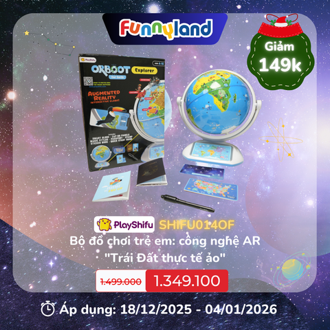 Bộ đồ chơi trẻ em: công nghệ AR "Trái Đất thực tế ảo"