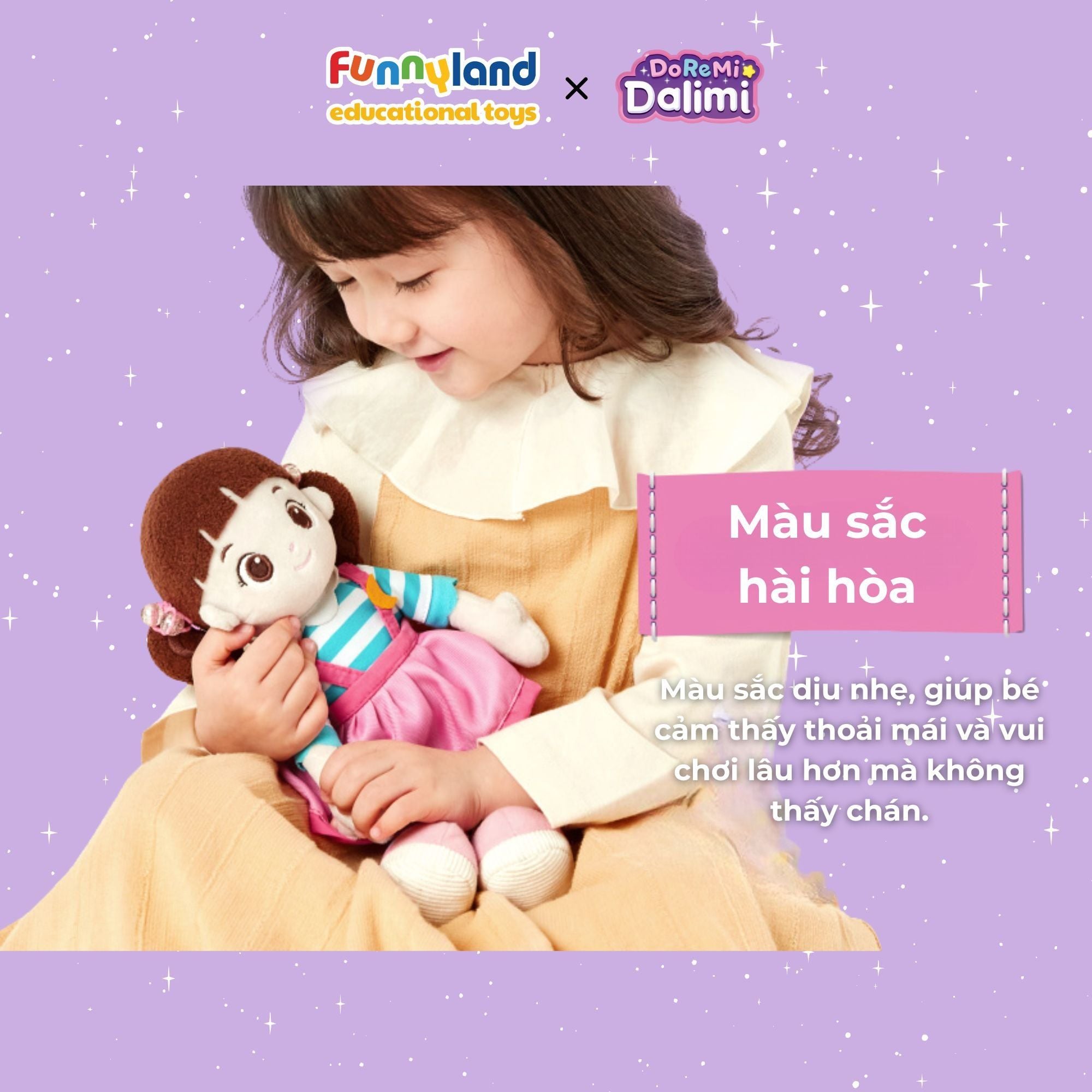 Búp Bê Doremi vải bông Dalimi