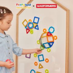 Đồ chơi xếp hình nam châm Hàn Quốc Magformers Bộ thử thách 14 mảnh
