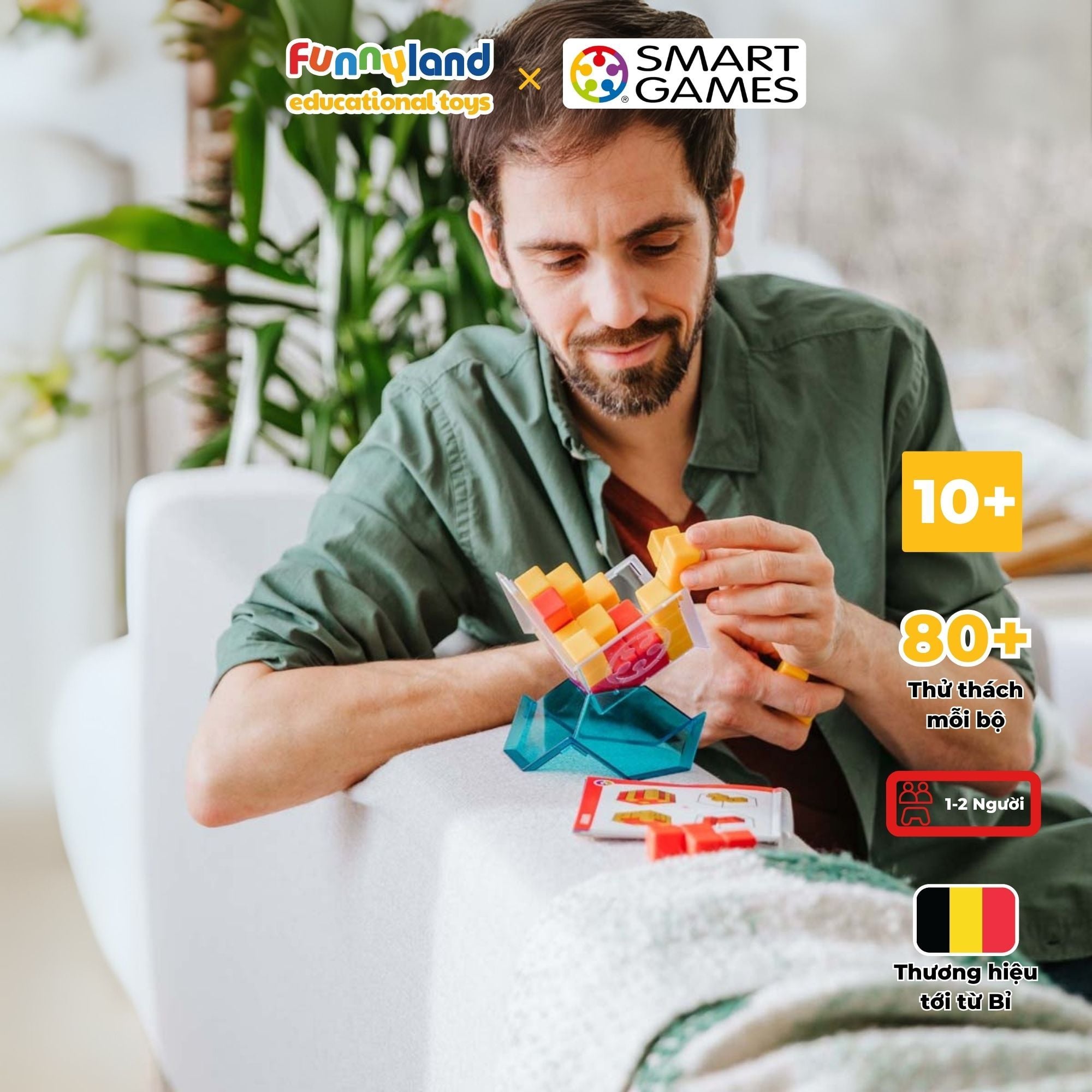 Đồ chơi trí tuệ Smartgames Thử thách Cube Duel