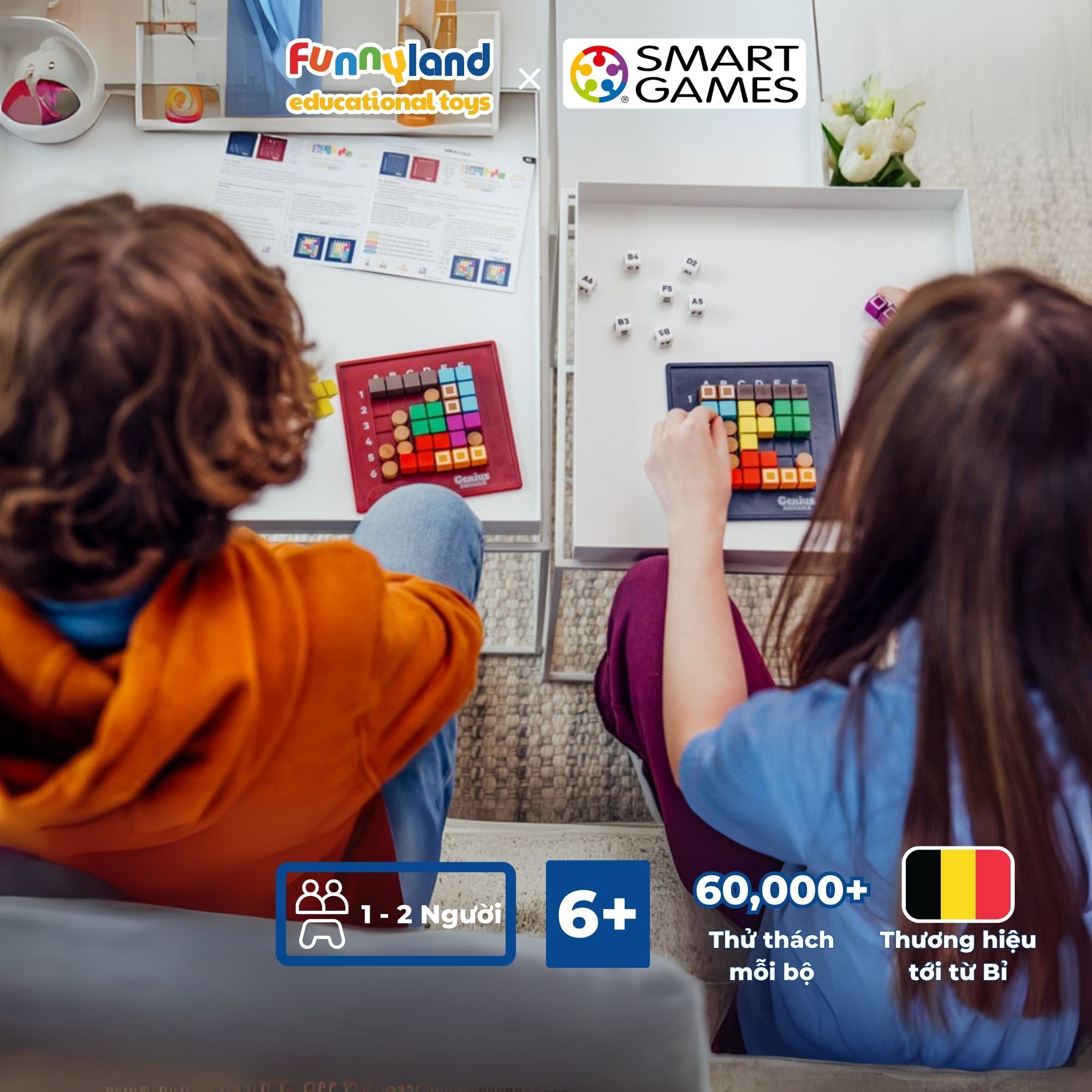 Đồ chơi trí tuệ Smartgames Thử thách Genius Square