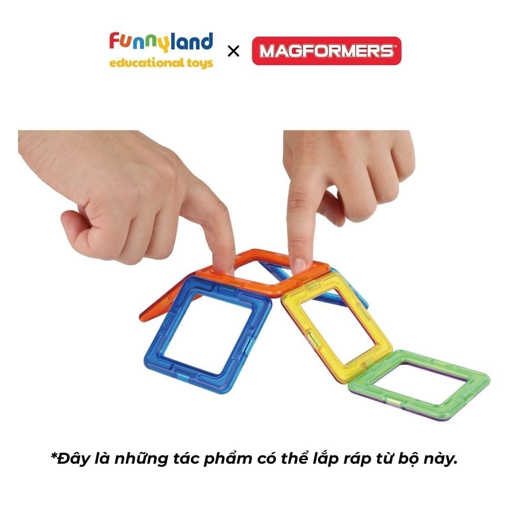 Đồ chơi xếp hình nam châm Hàn Quốc Magformers Ý tưởng đột phá [10 mảnh]