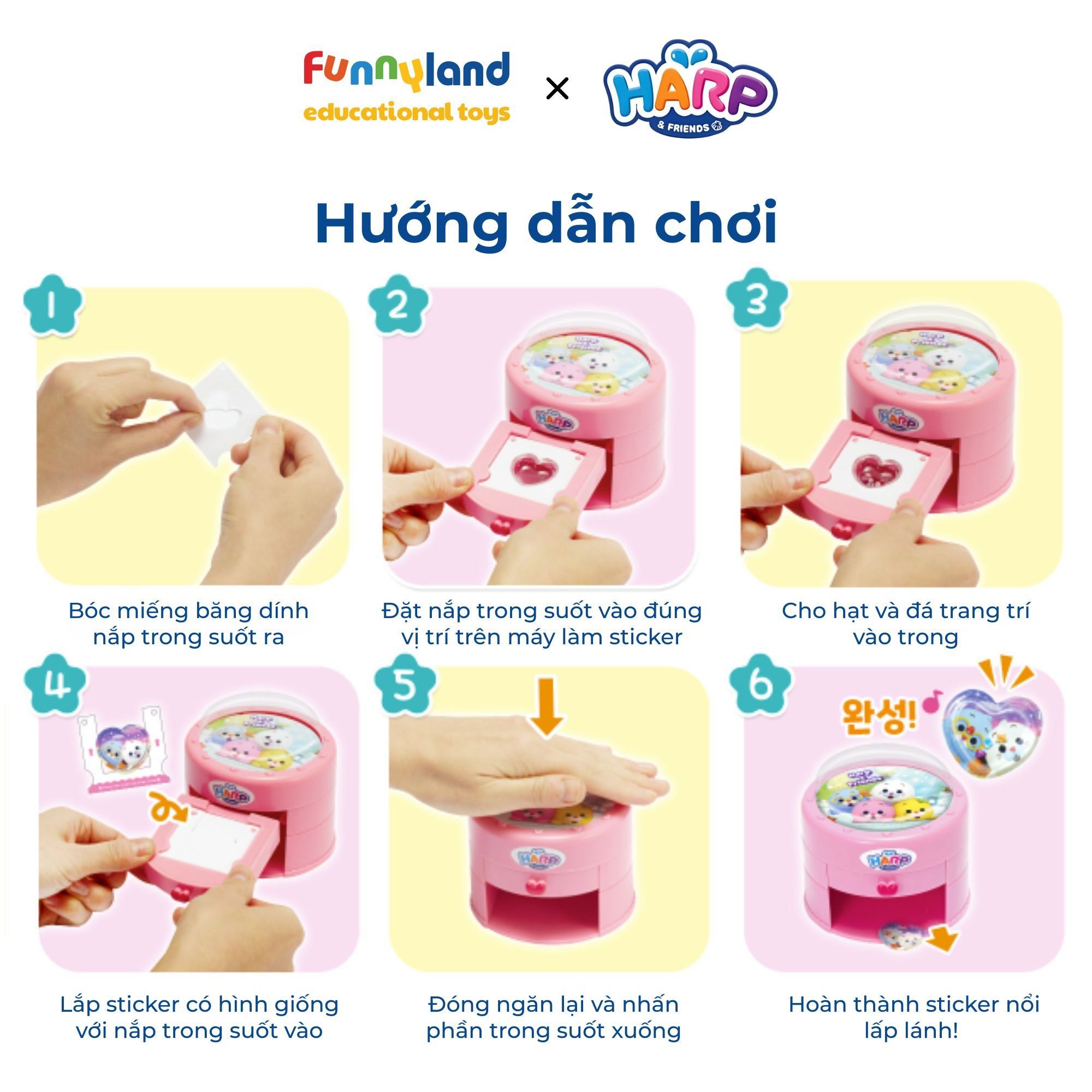 Bộ thiết kế Sticker 3D độc đáo Harp