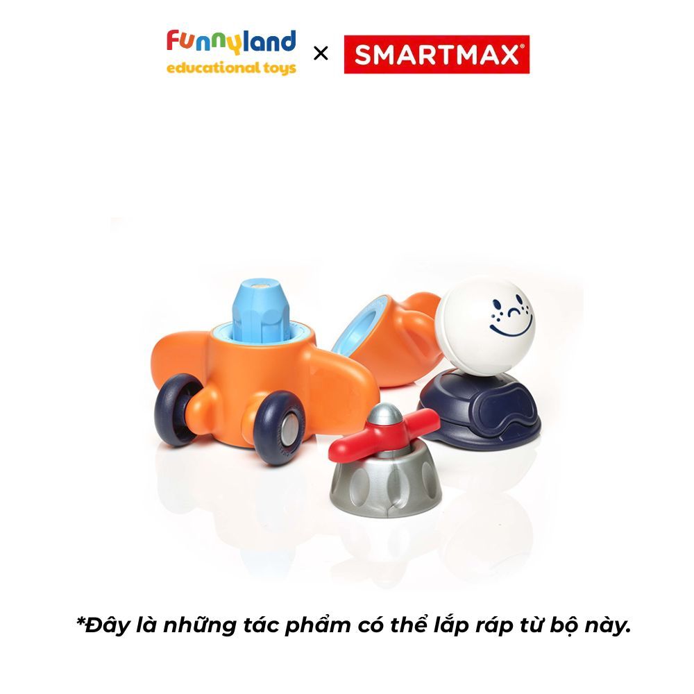 Đồ chơi xếp hình nam châm SmartMax Máy Bay Vui Nhộn