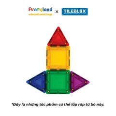 Đồ chơi xếp hình nam châm Hàn Quốc TILEBLOX Rainbow 14pc set