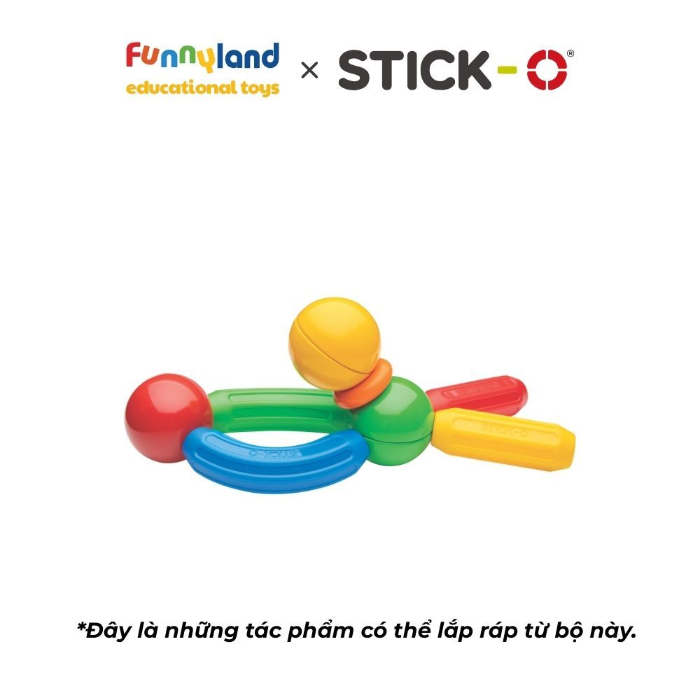Đồ chơi xếp hình nam châm Hàn Quốc Stick-O BASIC 10 SET