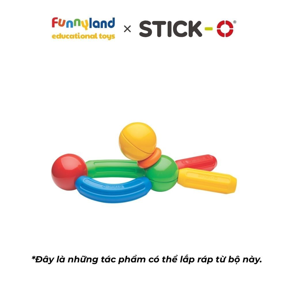 Đồ chơi xếp hình nam châm Hàn Quốc Stick-O BASIC 10 SET