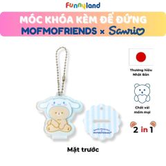 Chú Thỏ lùn Hà Lan đội nón Cinnamoroll - Móc khóa kèm đế đứng 2 trong 1