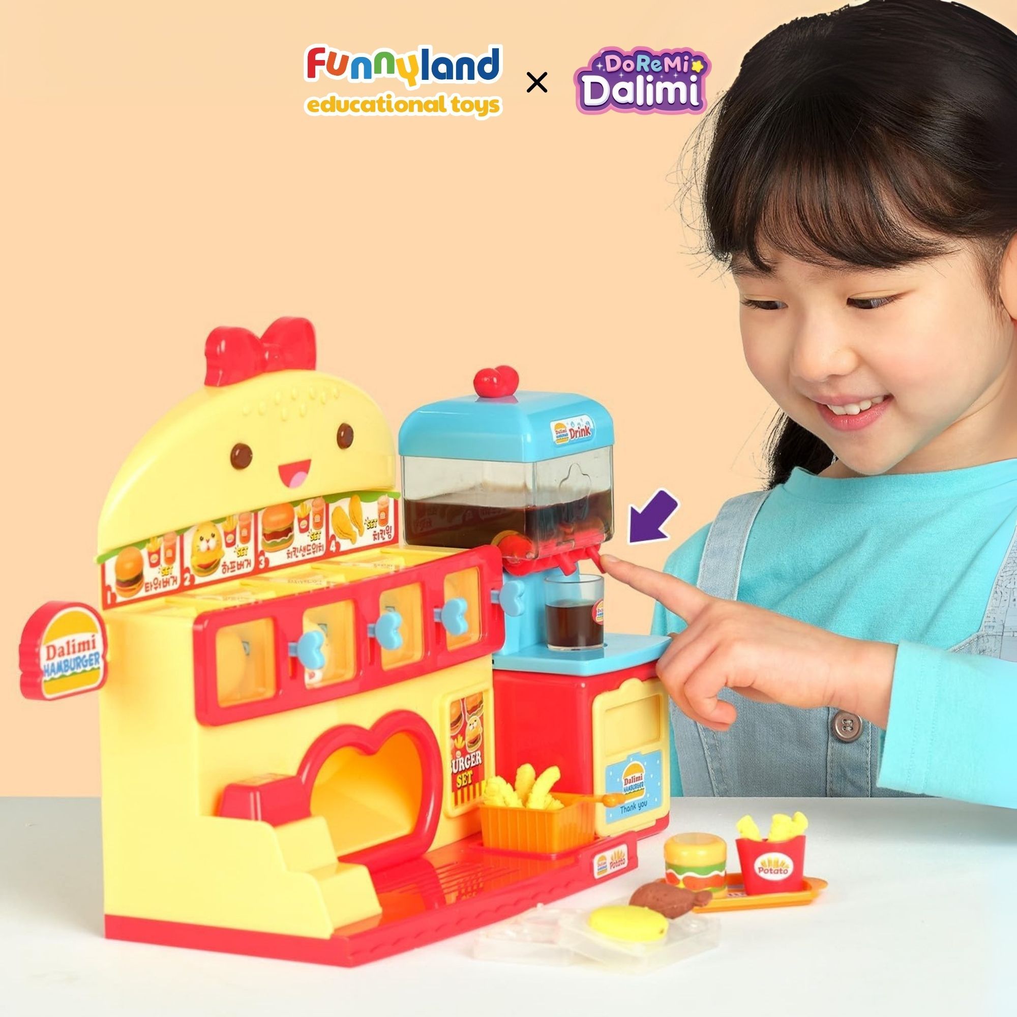 Bộ tiệm bánh Hamburger Dalimi kèm đất nặn