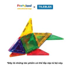 Đồ chơi xếp hình nam châm Hàn Quốc TILEBLOX Rainbow 42pc
