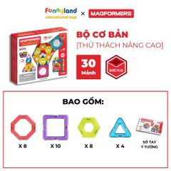 Đồ chơi xếp hình nam châm Hàn Quốc Magformers Thử thách 30 mảnh