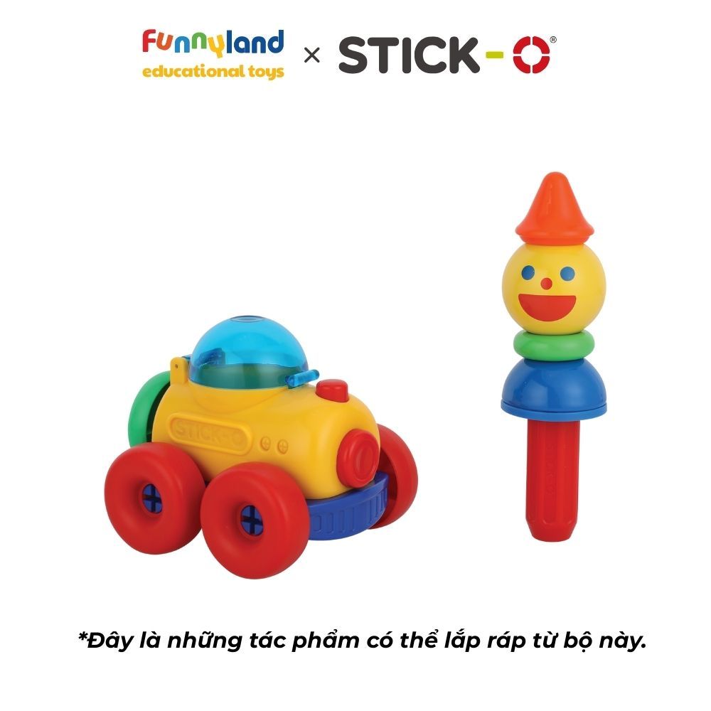Đồ chơi xếp hình nam châm Hàn Quốc Stick-O MY FIRST WHEEL SET