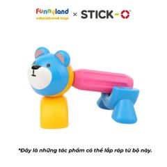 Đồ chơi xếp hình nam châm Hàn Quốc Stick-O PEEKABOO BEAR SET