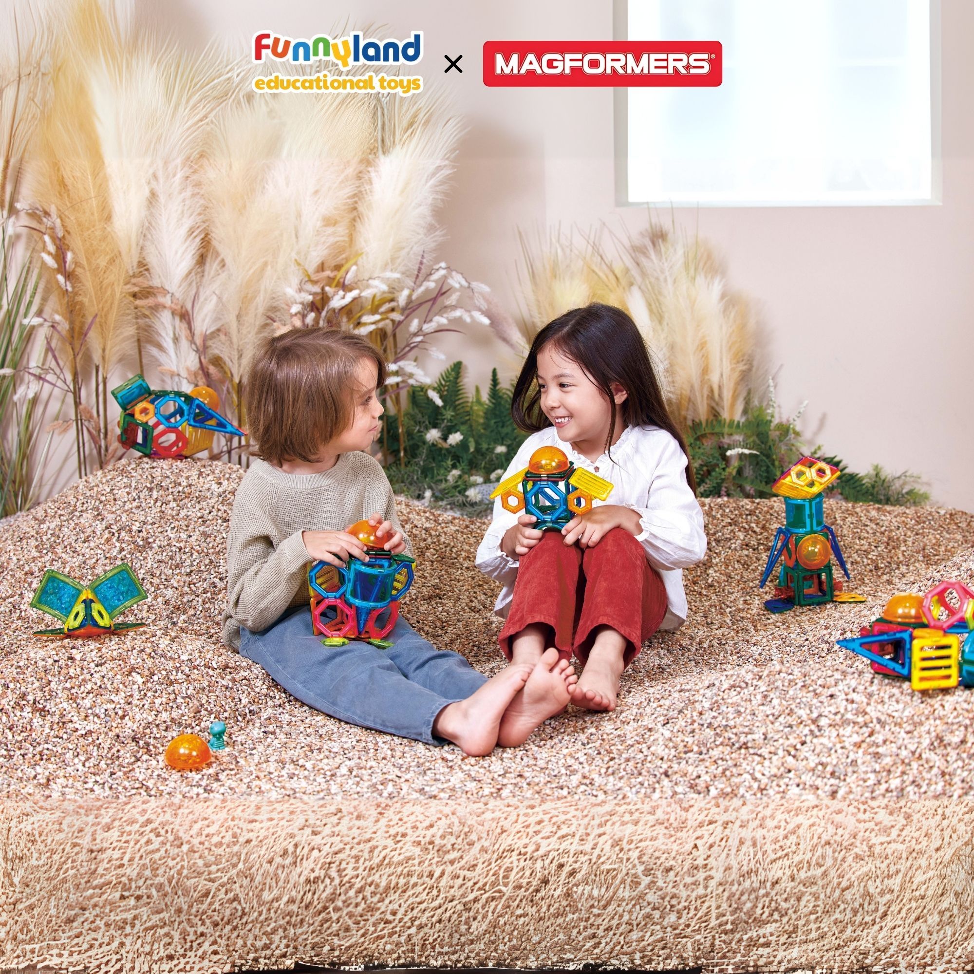 Đồ chơi xếp hình nam châm Hàn Quốc Magformers Bộ Vùng Đất Kỳ Ảo 31 chi tiết