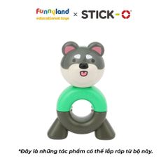 Đồ chơi xếp hình nam châm Hàn Quốc Stick-O PEEKABOO CAT & DOG SET
