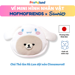 Chú Thỏ lùn Hà Lan đội nón Cinnamoroll - Ví Mini hình nhân vật