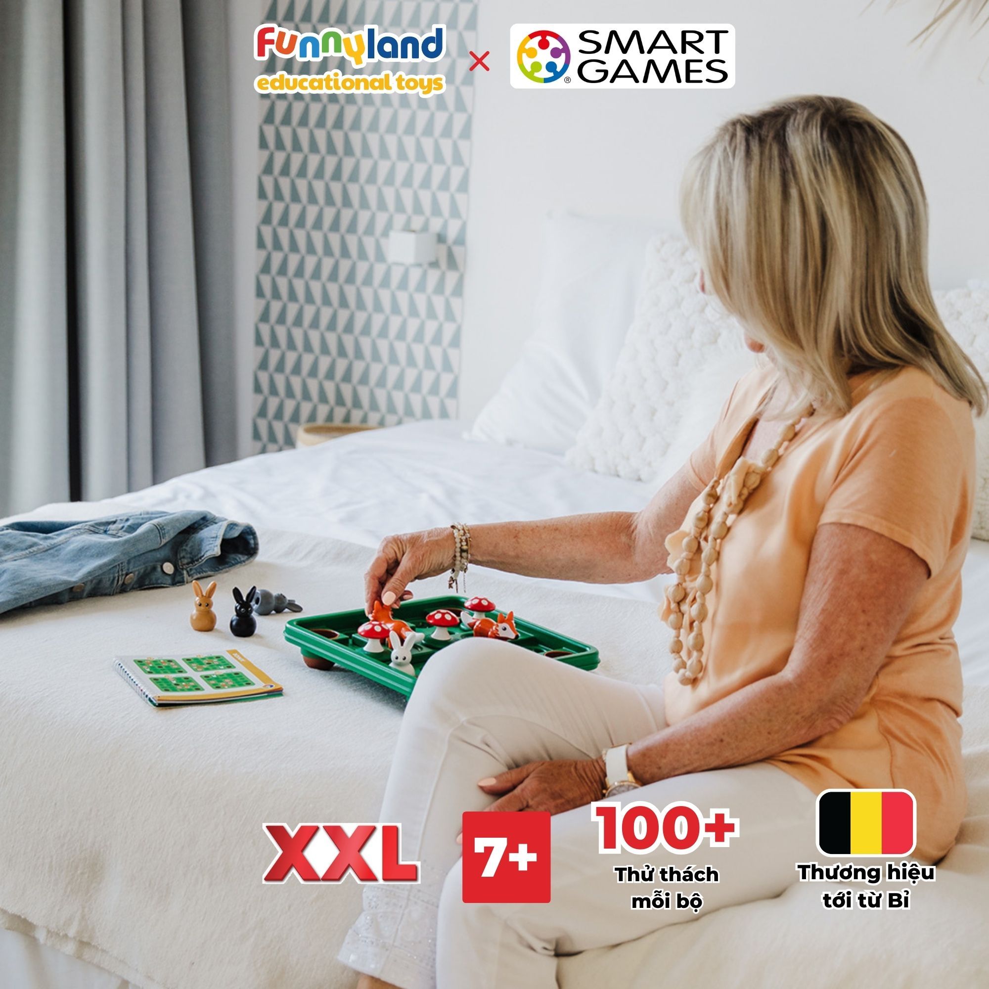 Đồ chơi trí tuệ Smartgames Thử thách Jump In’ XXL