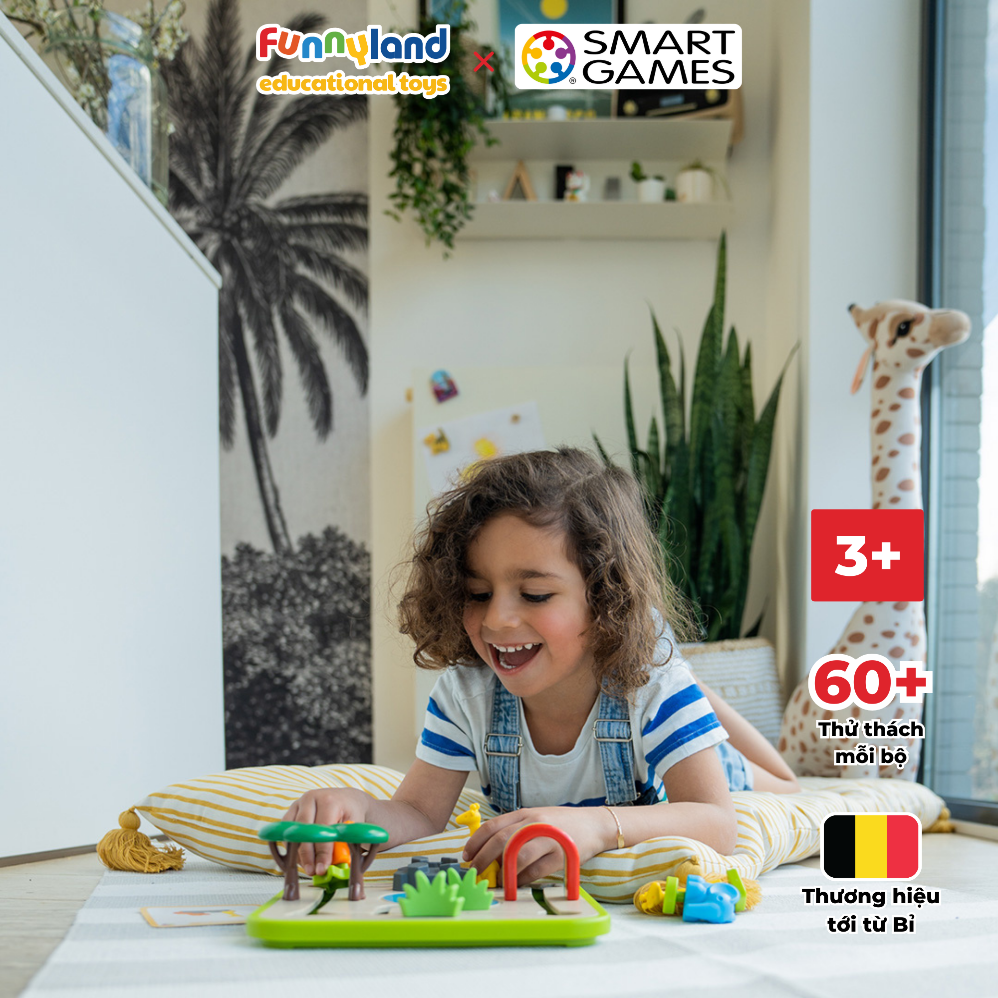 Đồ chơi trí tuệ Smartgames thử thách Safari Park Jr.