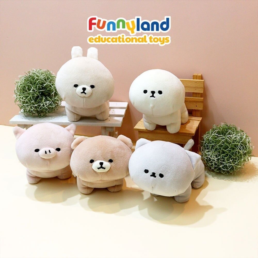  Thú bông Nhật Bản Mofmo Friends - Chú chó Bichon Frise 