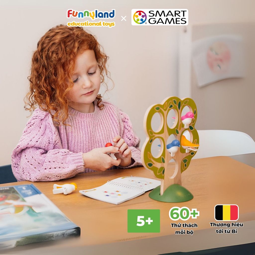 Đồ chơi trí tuệ Smartgames Thử thách 5 Little Birds