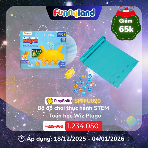 Bộ đồ chơi thực hành STEM - Toán học Wiz Plugo