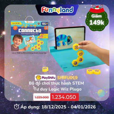 Bộ đồ chơi thực hành STEM - Tư duy Logic Wiz Plugo