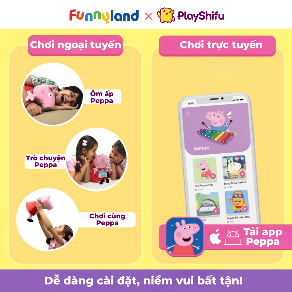 PlayShifu - Peppa Pig - Heo con kể chuyện tiếng Anh