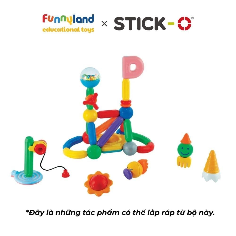 Stick-O - Bộ sáng tạo (60 chi tiết) Stick-O