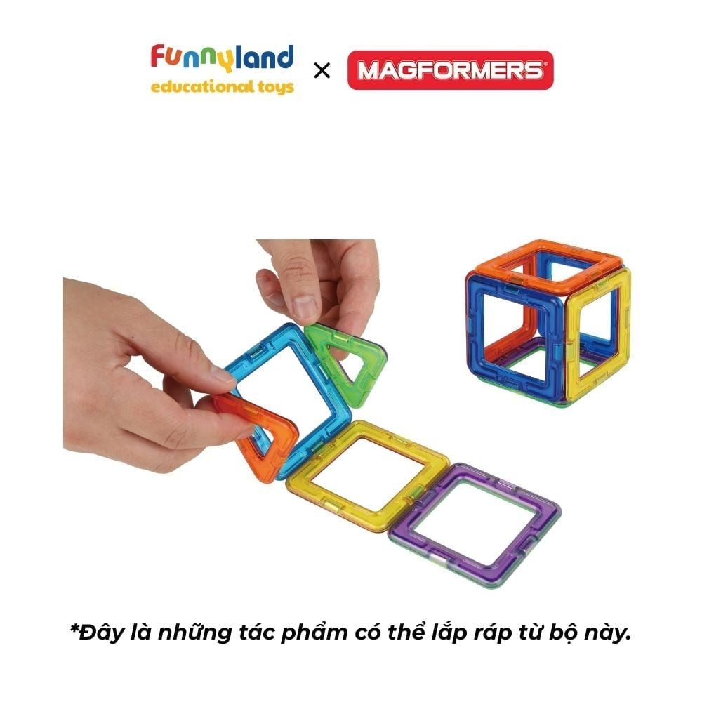 Đồ chơi xếp hình nam châm Hàn Quốc Magformers Ý tưởng đột phá [10 mảnh]