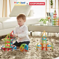 Đồ chơi xếp hình nam châm Hàn Quốc Magformers Bộ cơ bản 14 mảnh