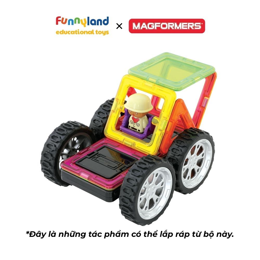Magformers - Bộ Xe Thám Hiểm Jungle Rally (Kèm Nhân Vật)