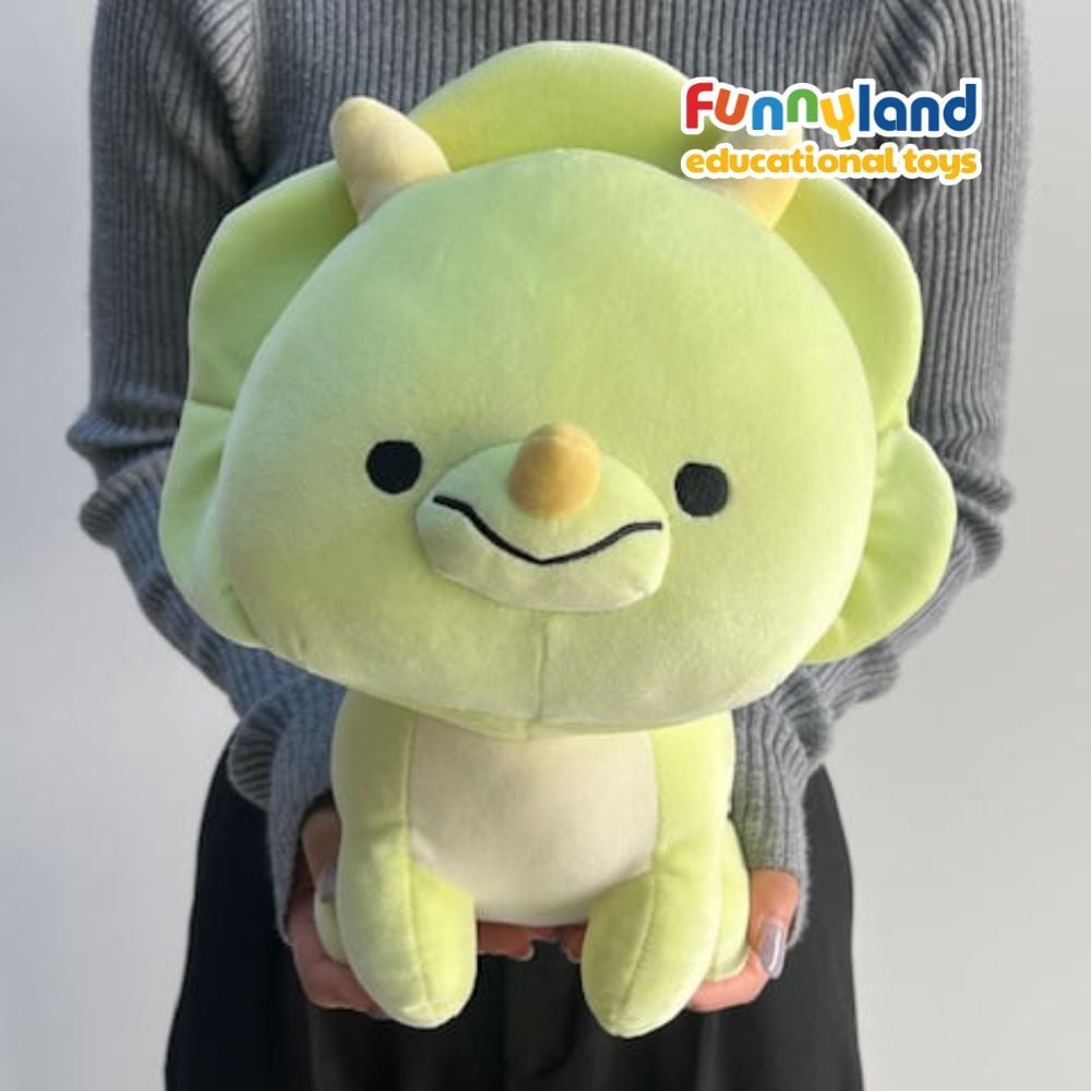 Thú bông Nhật Bản Mofmo Friends - Khủng Long Triceratops