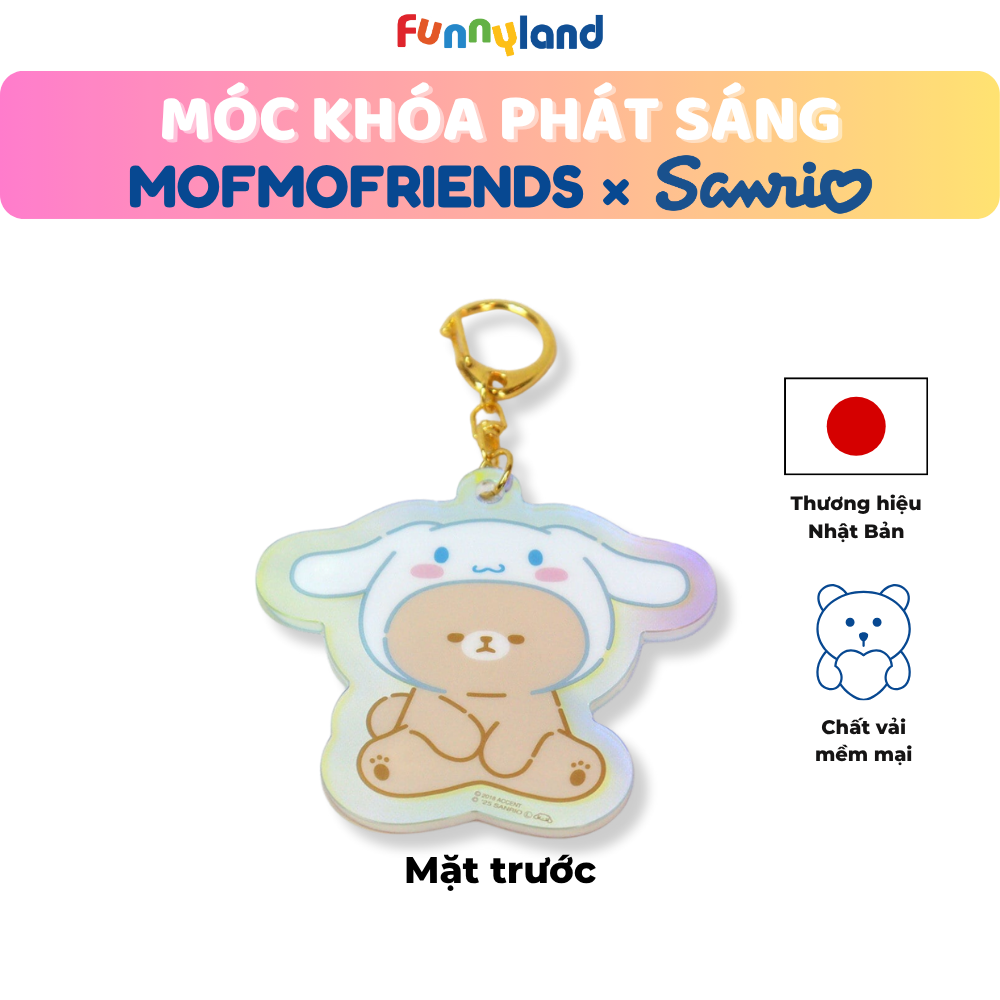 ChúThỏ lùn Hà Lan đội nón Cinnamoroll - Móc Khóa Phát Sáng