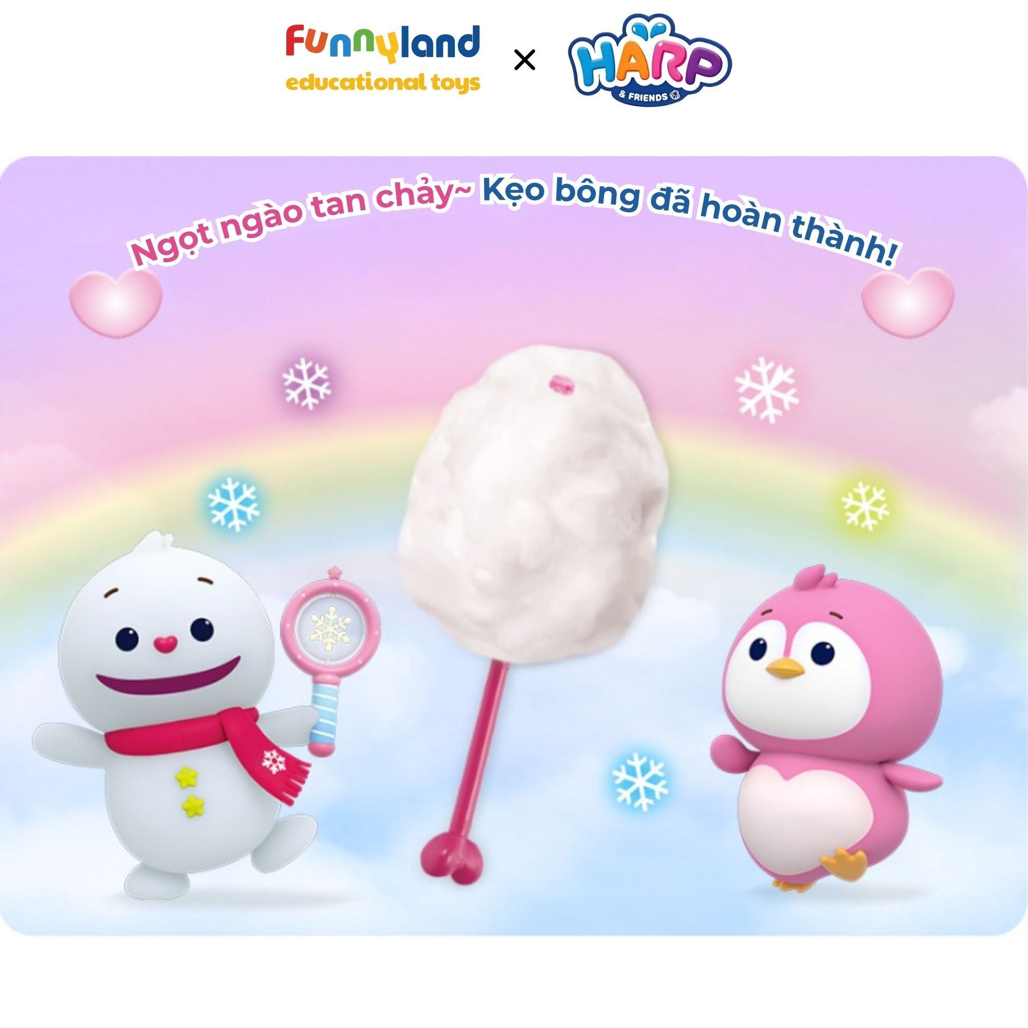 Máy làm kẹo bông gòn Harp