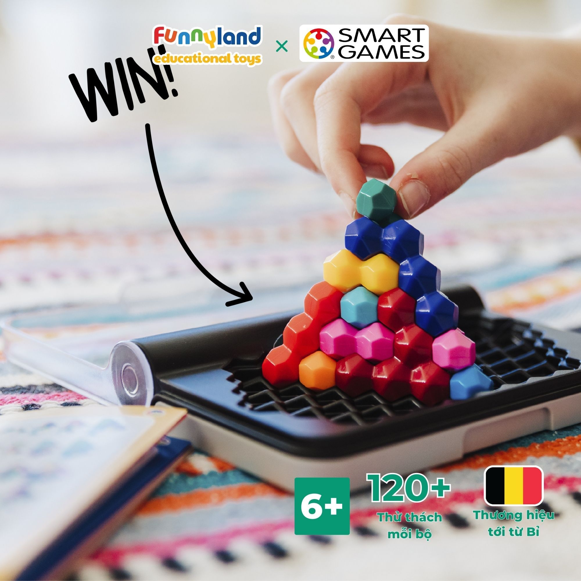 Đồ chơi trí tuệ Smartgames Thử thách IQ Six Pro (SG 479)