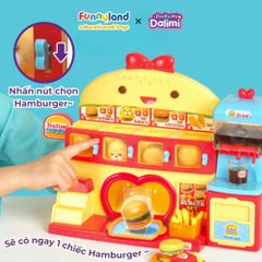 Bộ tiệm bánh Hamburger Dalimi kèm đất nặn