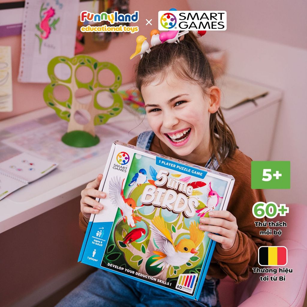 Đồ chơi trí tuệ Smartgames Thử thách 5 Little Birds