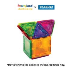 Đồ chơi xếp hình nam châm Hàn Quốc TILEBLOX Rainbow 14pc set