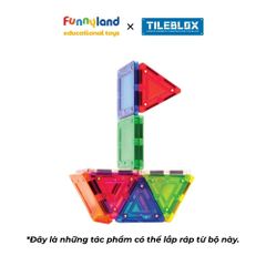 Đồ chơi xếp hình nam châm Hàn Quốc TILEBLOX Rainbow 20pc