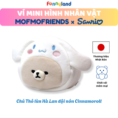 Chú Thỏ lùn Hà Lan đội nón Cinnamoroll - Ví Mini hình nhân vật