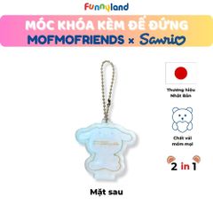 Chú Thỏ lùn Hà Lan đội nón Cinnamoroll - Móc khóa kèm đế đứng 2 trong 1