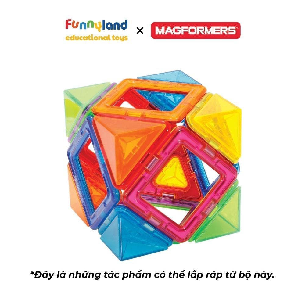 Đồ chơi xếp hình nam châm Hàn Quốc Magformers Hộp Sáng Tạo