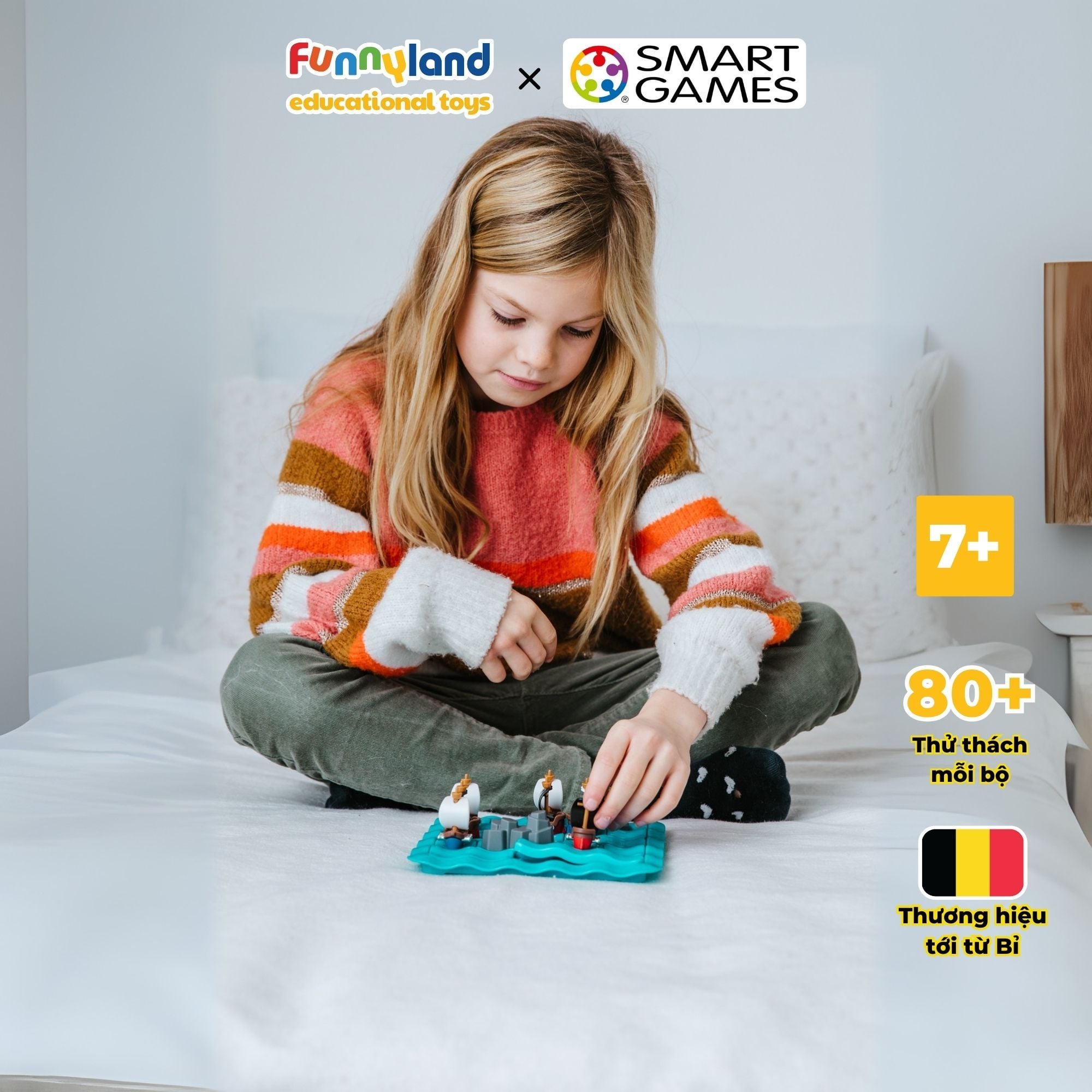 Đồ chơi trí tuệ Smartgames Thử thách Pirates Crossfire