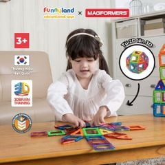 Đồ chơi xếp hình nam châm Hàn Quốc Magformers bộ cơ bản 30 mảnh