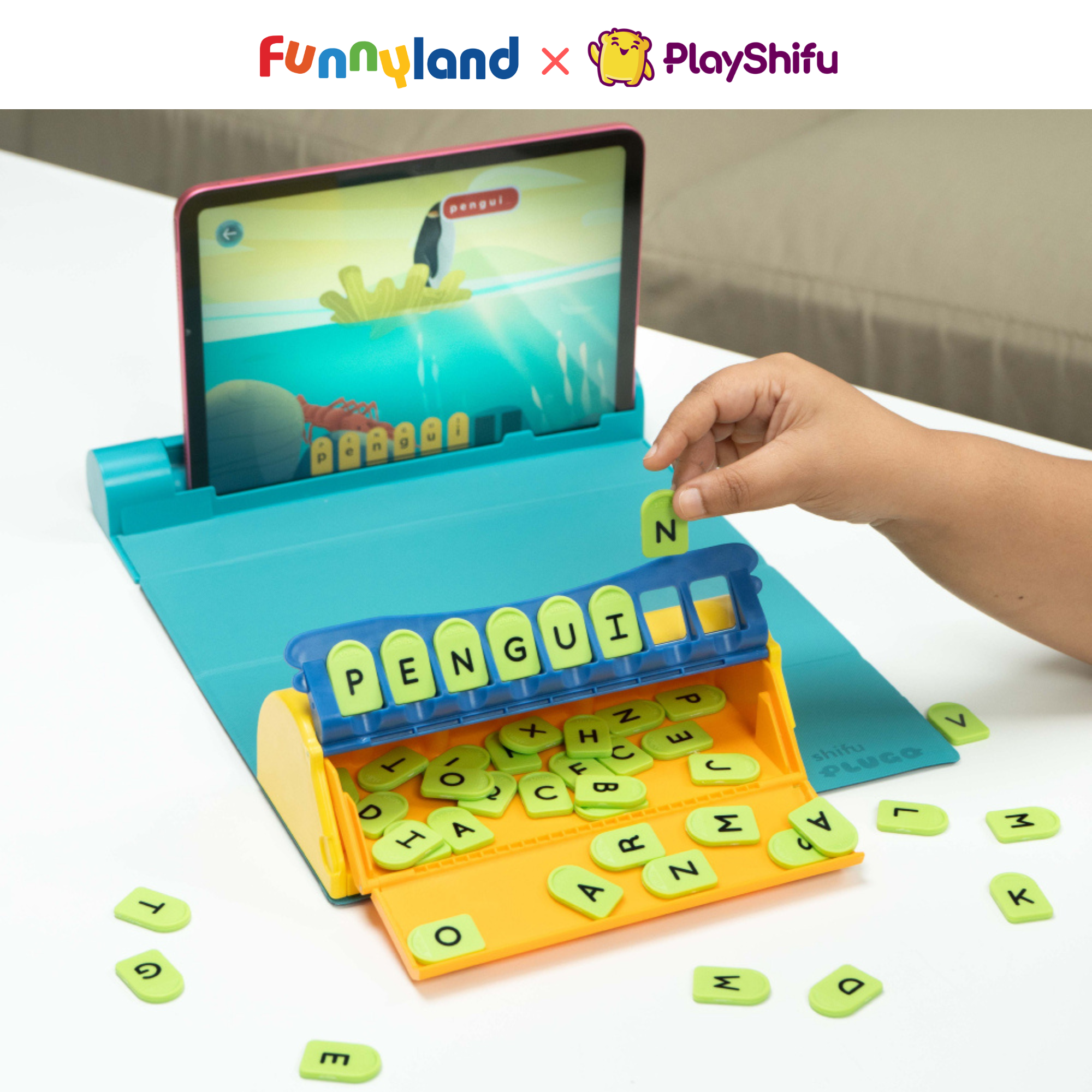 Bộ đồ chơi thực hành STEM - tiếng anh, toán học, lắp ghép Wiz Plugo