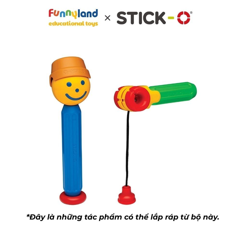 Đồ chơi xếp hình nam châm Hàn Quốc Stick-O FISHING SET