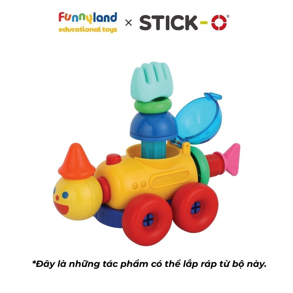 Đồ chơi xếp hình nam châm Hàn Quốc Stick-O MY FIRST WHEEL SET